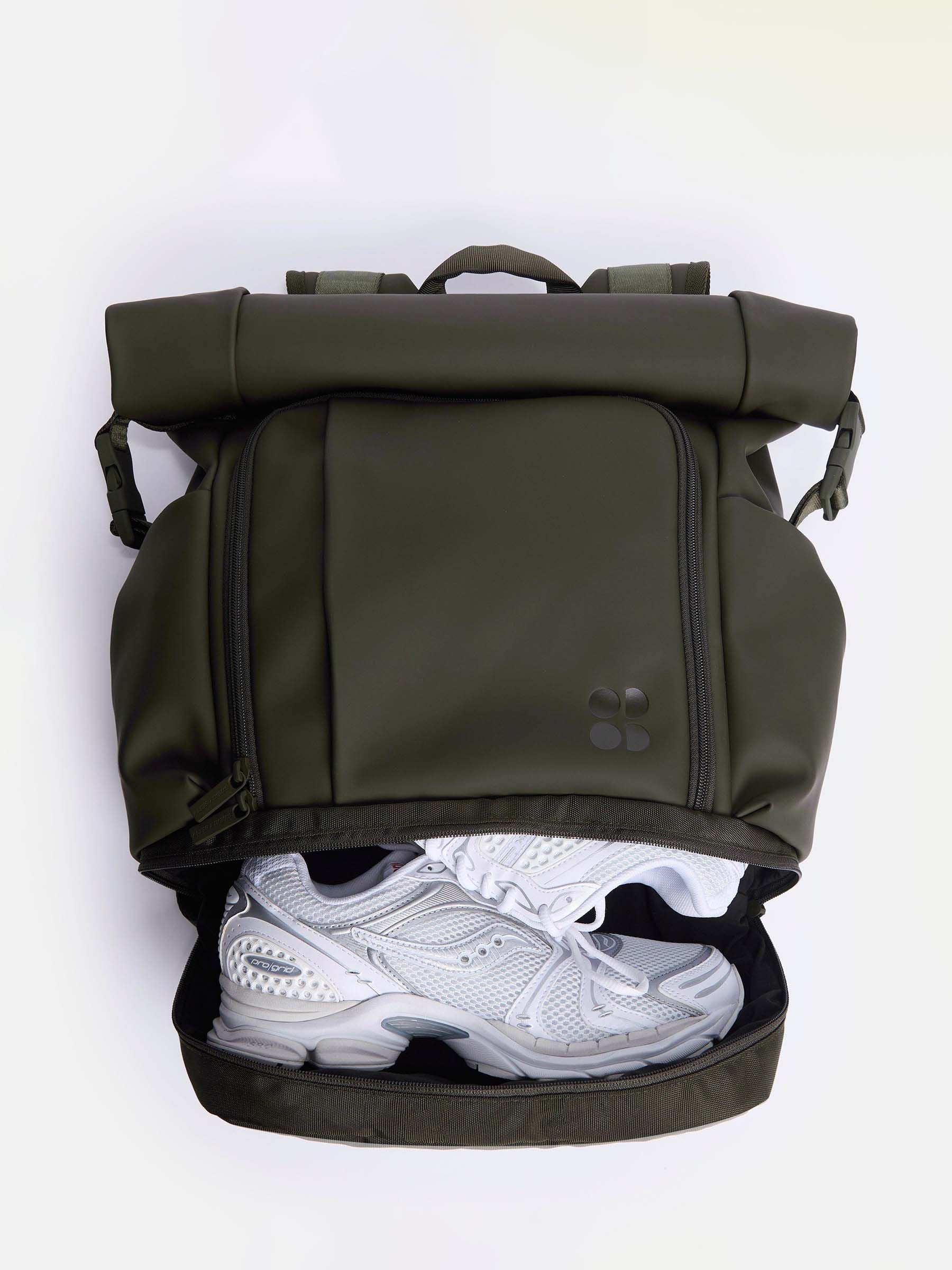 Sweaty Betty City Goer green backpack, UK version
