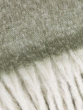 Furn Green woven tasselled throw 180cm x 140cm, imported from the UK