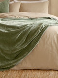 Yard Eucalyptus Green Heavy Chenille Throw