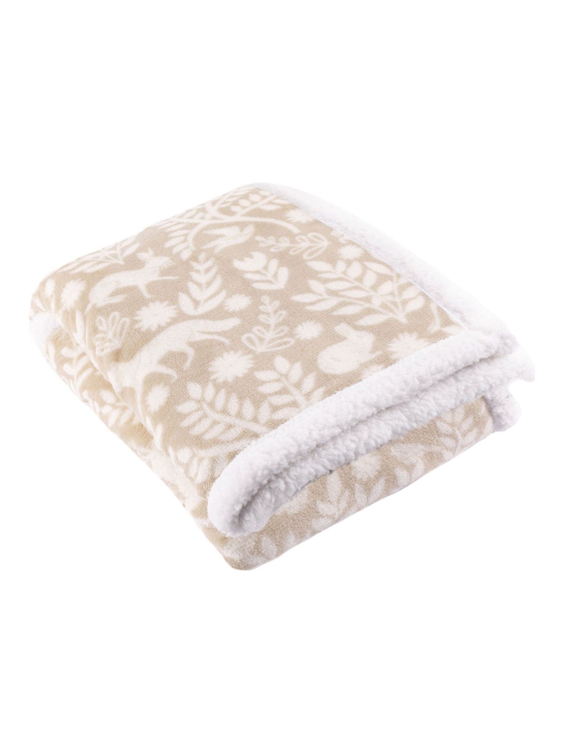 Furn Sable Scandi Woodland Sherpa Fleece Throw - British product
