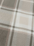 Wylder Grey/Natural Braemar Tartan Fleece Throw (British brand)