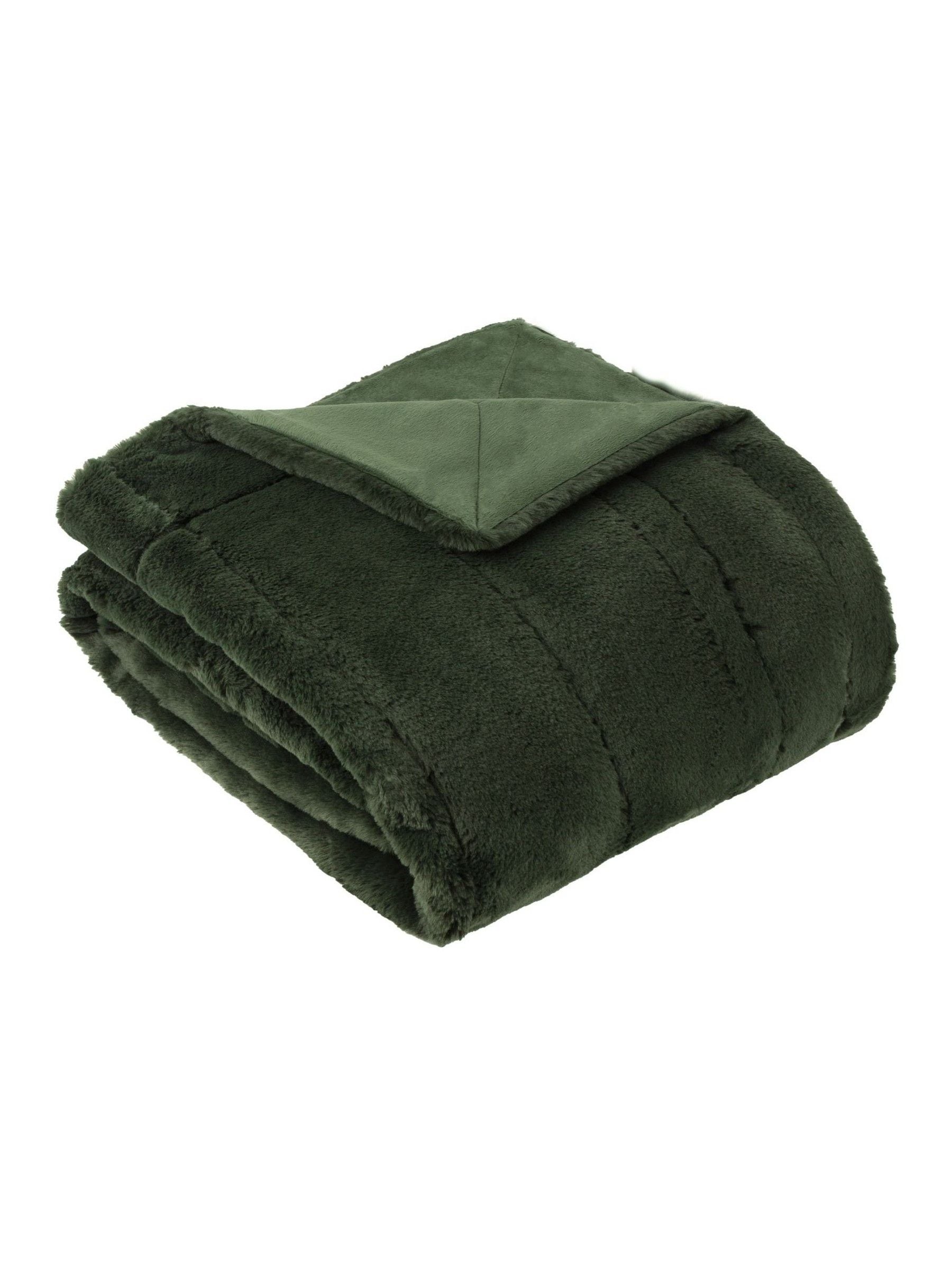 Paoletti Pine Empress faux fur throw blanket - British product