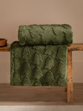 Furn Forest Green Pines faux fur throw 200x150cm, UK version