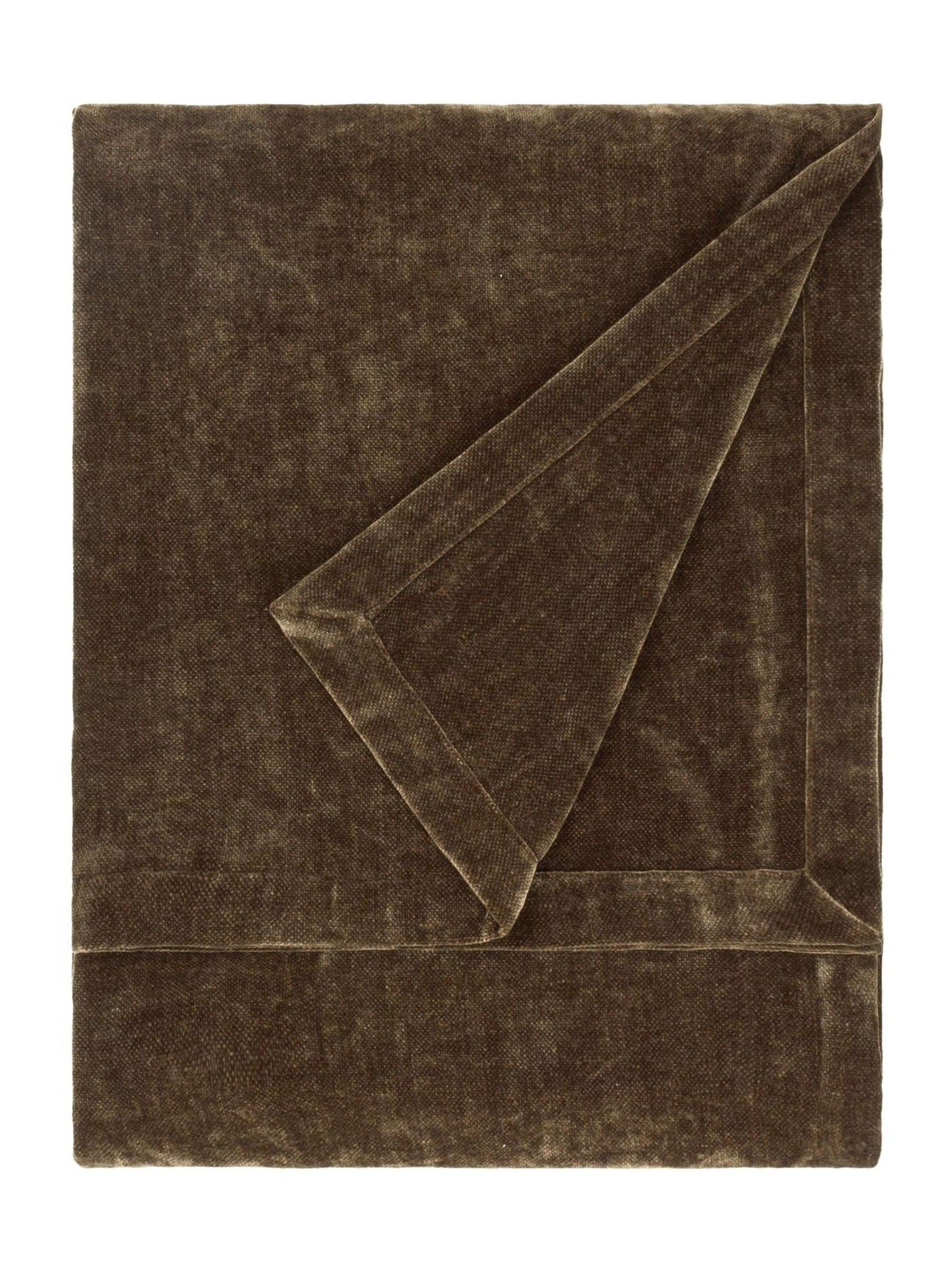 Yard Brown heavy chenille throw, imported from the UK