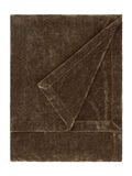 Yard Brown heavy chenille throw, imported from the UK