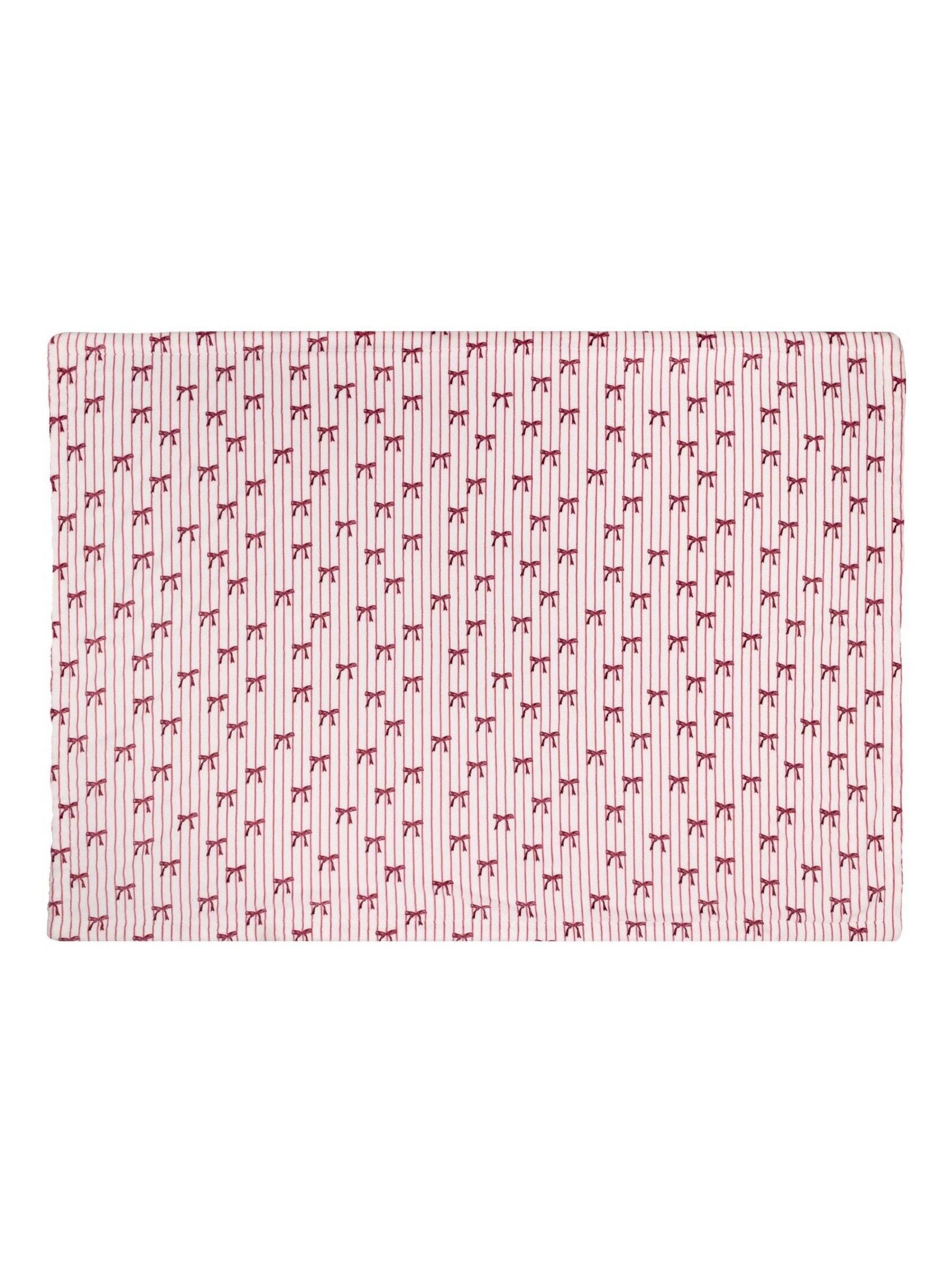 Furn Noortje Bows pink sherpa fleece throw 180x130cm - British product