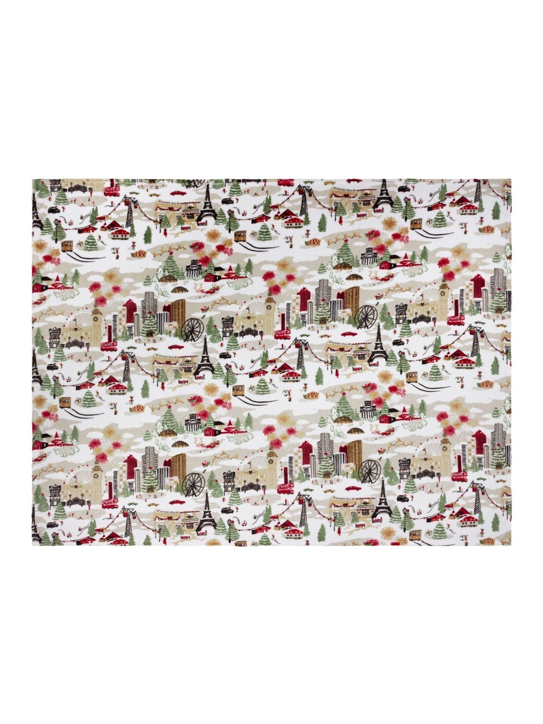 Furn fleece throw Christmas design 180x140cm (British brand)