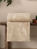 Furn Christmas fleece throw with embossed trees, imported from the UK