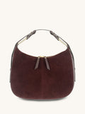 Apatchy Burgundy Charlie suede handbag (British brand)