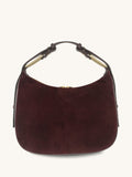Apatchy Burgundy Charlie suede handbag (British brand)
