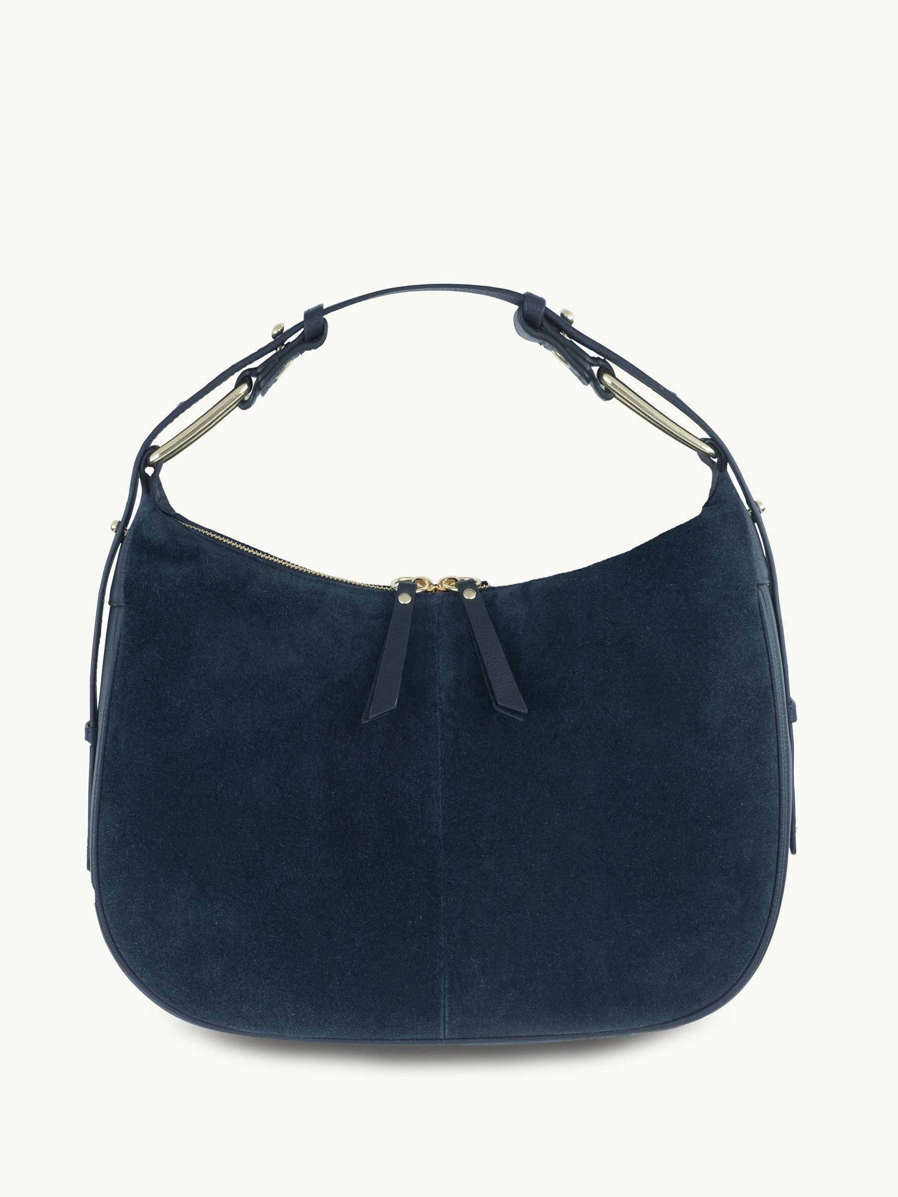 Apatchy Navy The Charlie Suede Bag