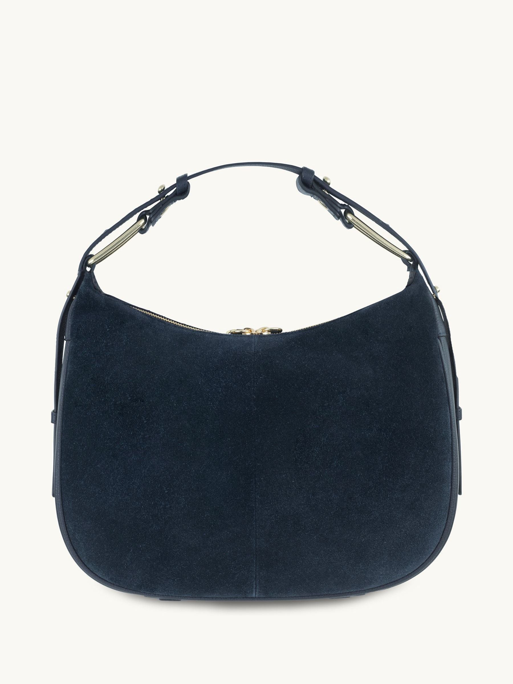 Apatchy Navy The Charlie Suede Bag