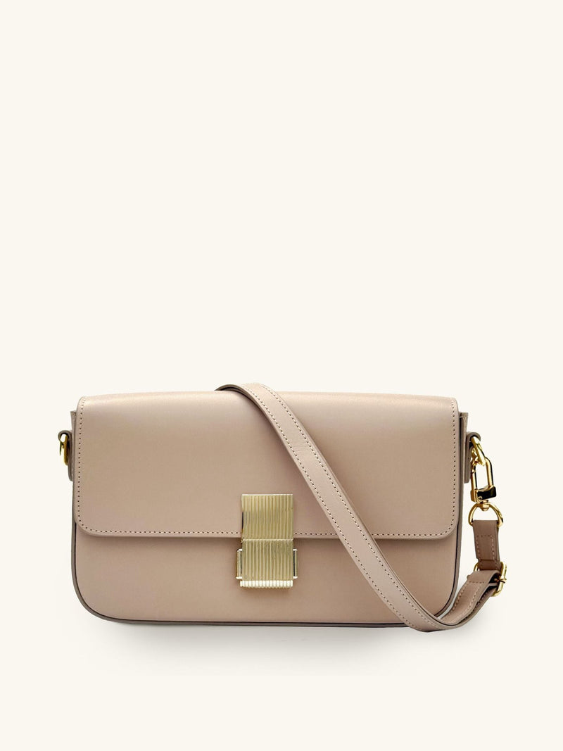 Apatchy pink Flora leather bag, imported from the UK