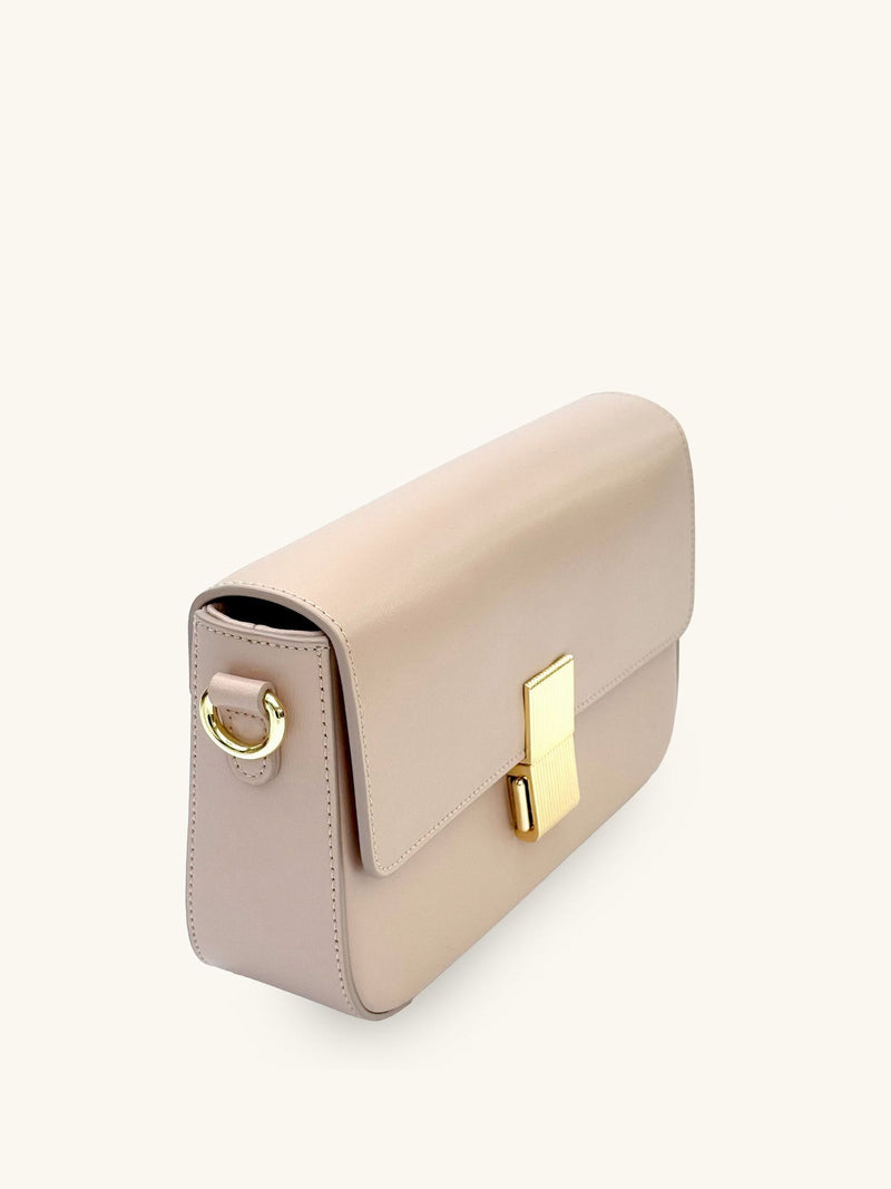 Apatchy pink Flora leather bag, imported from the UK