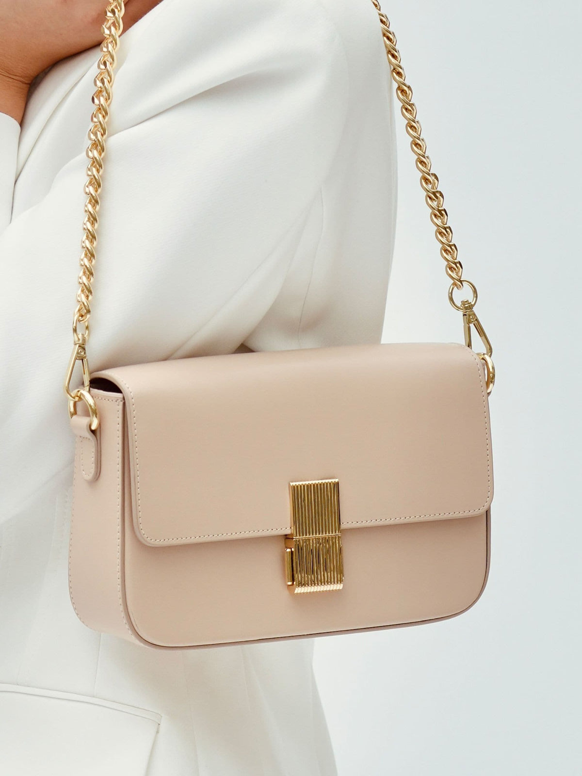 Apatchy pink Flora leather bag, imported from the UK