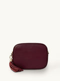 Apatchy Burgundy The Tassel Leather Cross-Body Bag