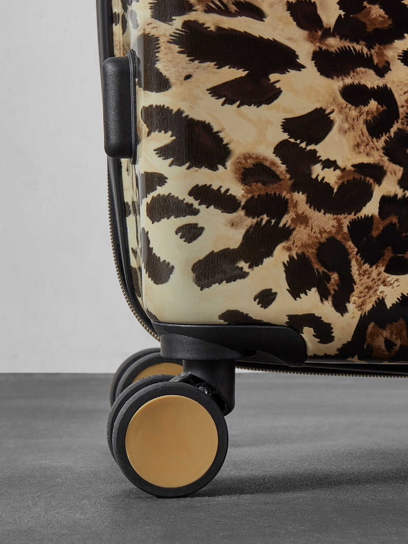Rock Savannah medium suitcase leopard print, imported from the UK