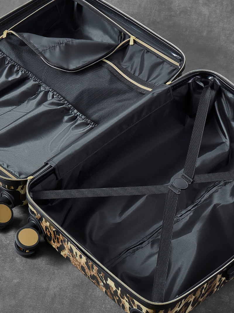 Rock Savannah medium suitcase leopard print, imported from the UK