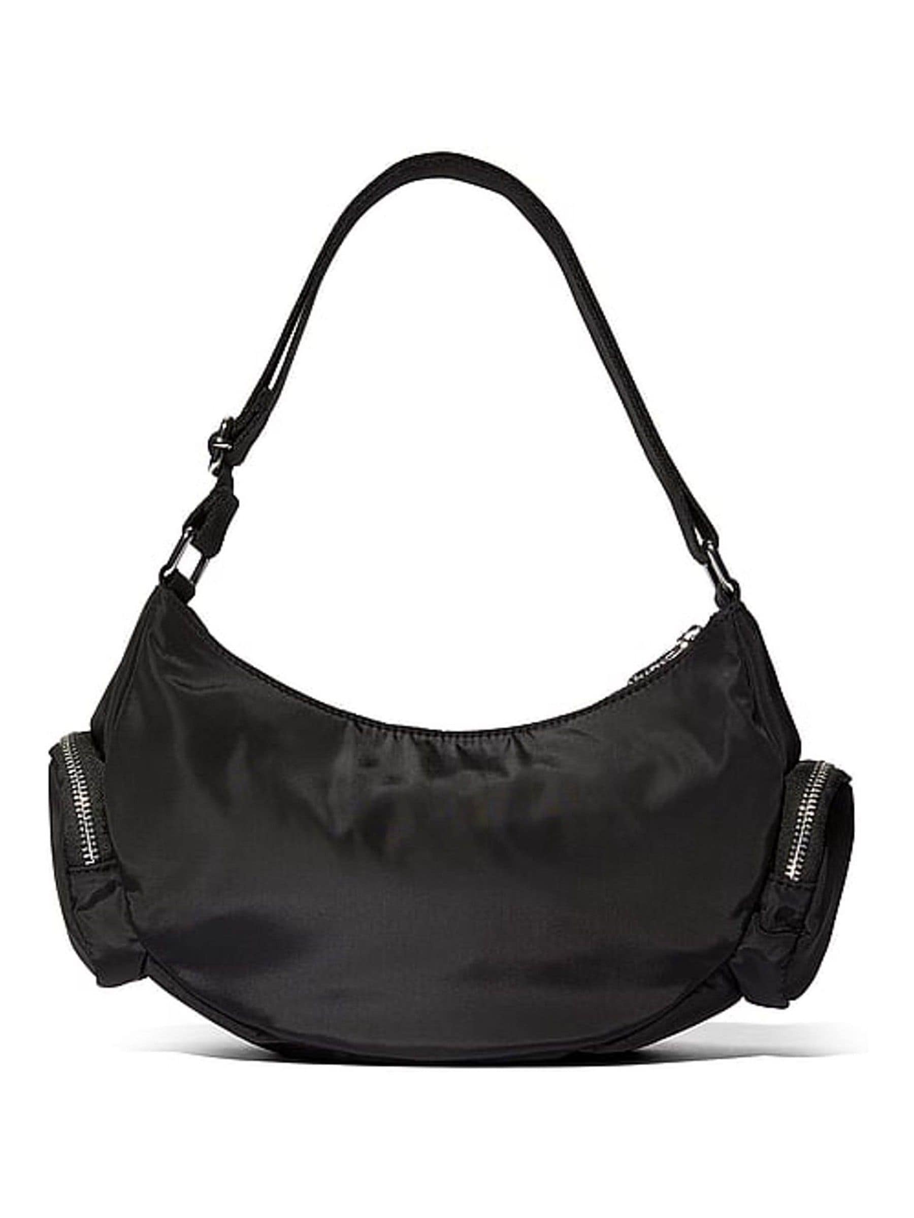 Victoria's Secret Pink black multi-pocket shoulder bag, imported from the UK
