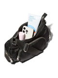 Victoria's Secret Pink black multi-pocket shoulder bag, imported from the UK