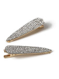 Aela silver rhinestone hair slide multipack, imported from the UK