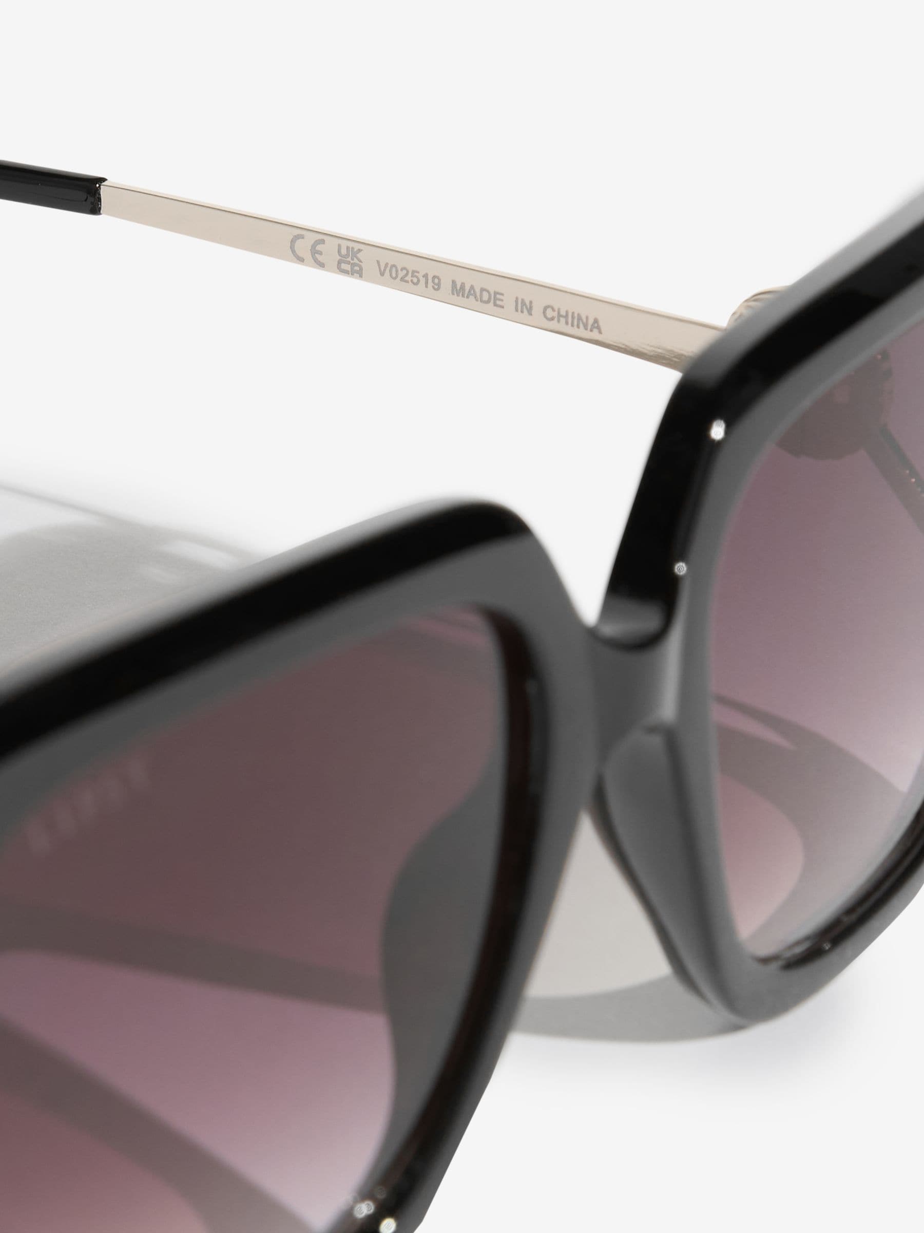 Lipsy black oversized square sunglasses (British brand)