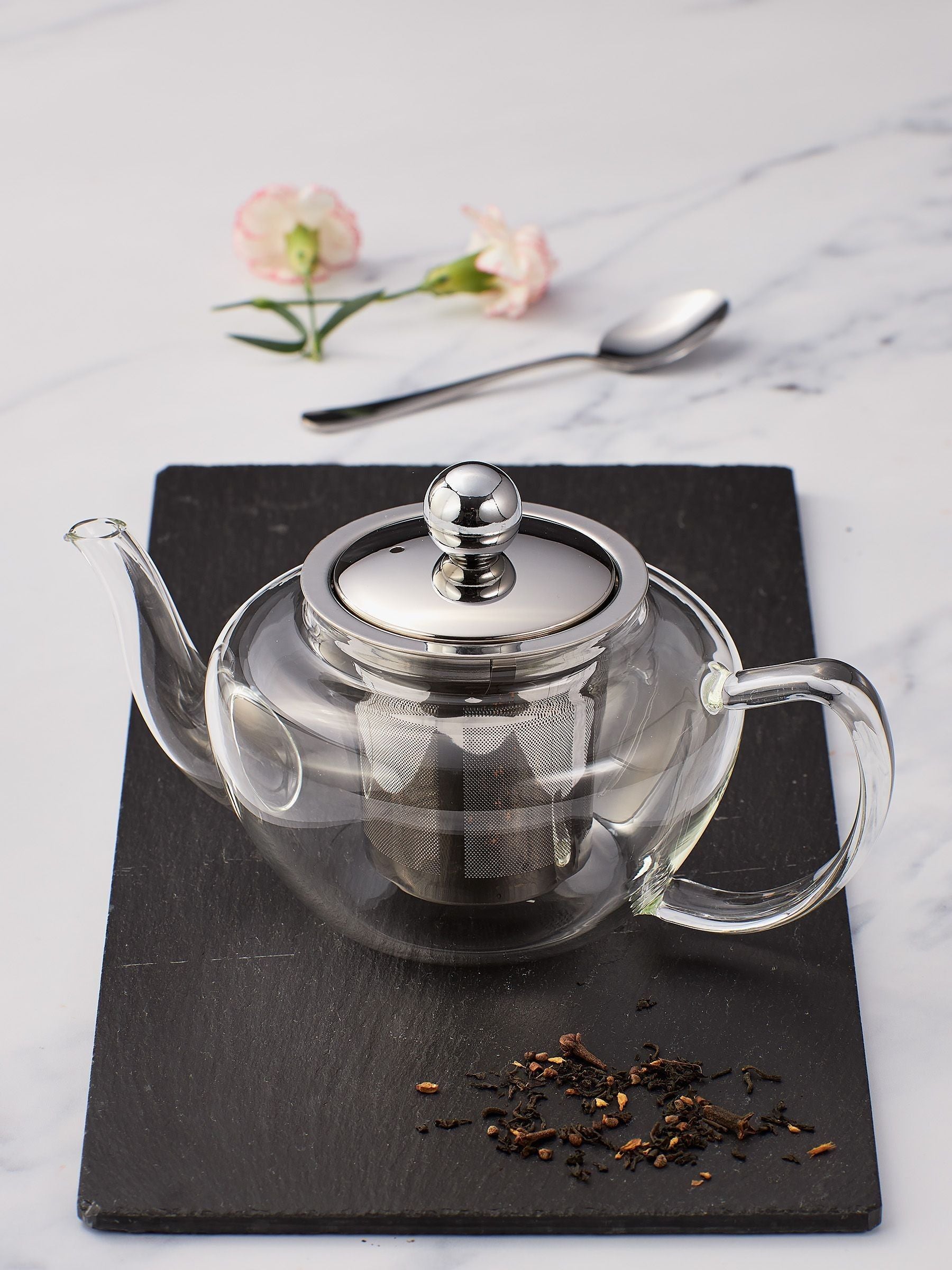 Judge glass teapot silver speciality teaware 10.5cm - British product