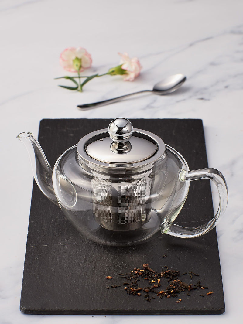 Judge glass teapot silver speciality teaware 10.5cm - British product