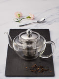 Judge glass teapot silver speciality teaware 10.5cm - British product