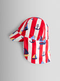 JoJo Maman Bébé red nautical UV sun hat - British product