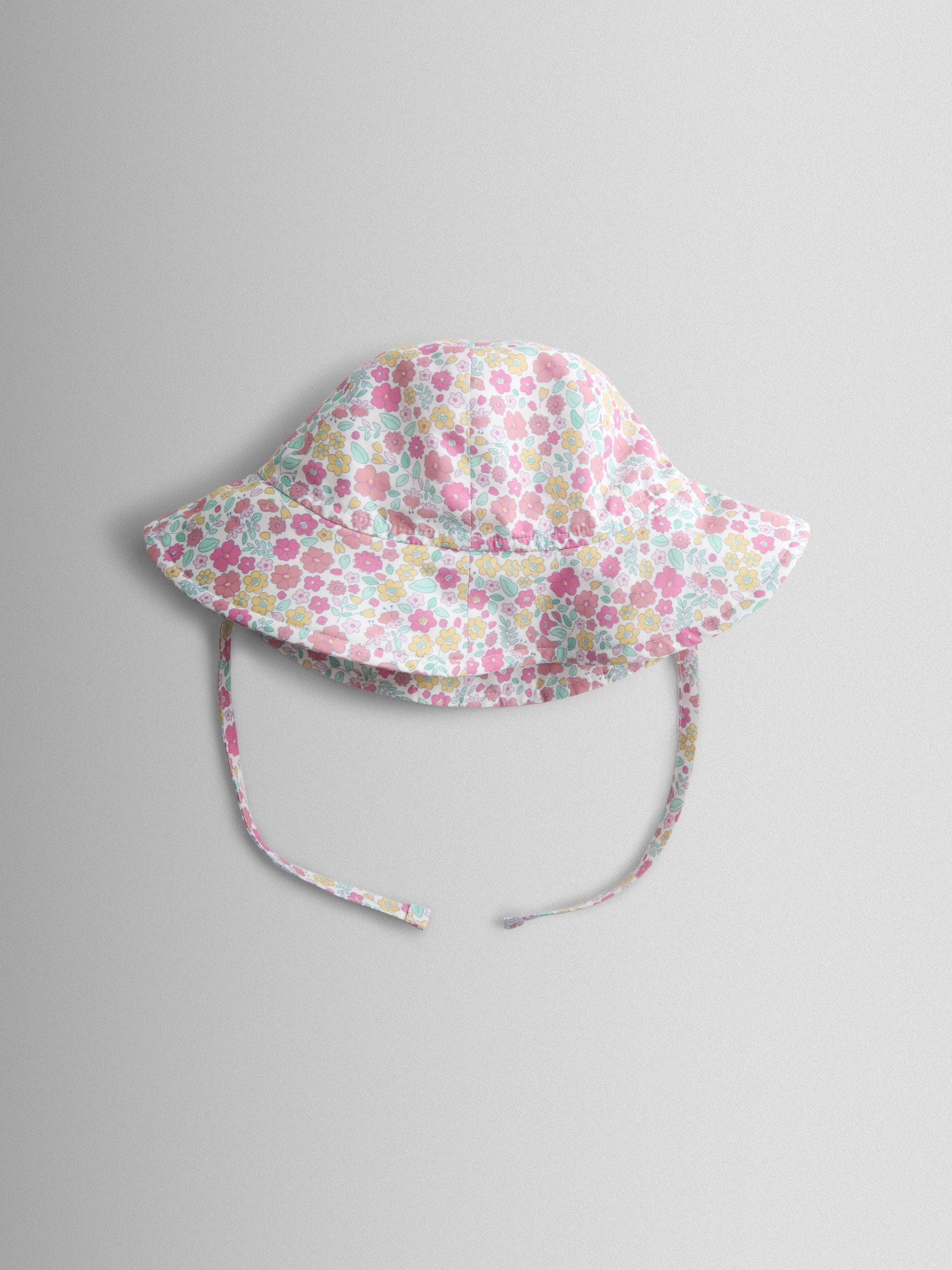 JoJo Maman Bébé light pink floppy sun hat (British brand)