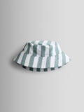 JoJo Maman Bébé green stripe swim bucket hat, British brand