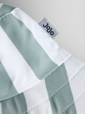 JoJo Maman Bébé green stripe swim bucket hat, British brand