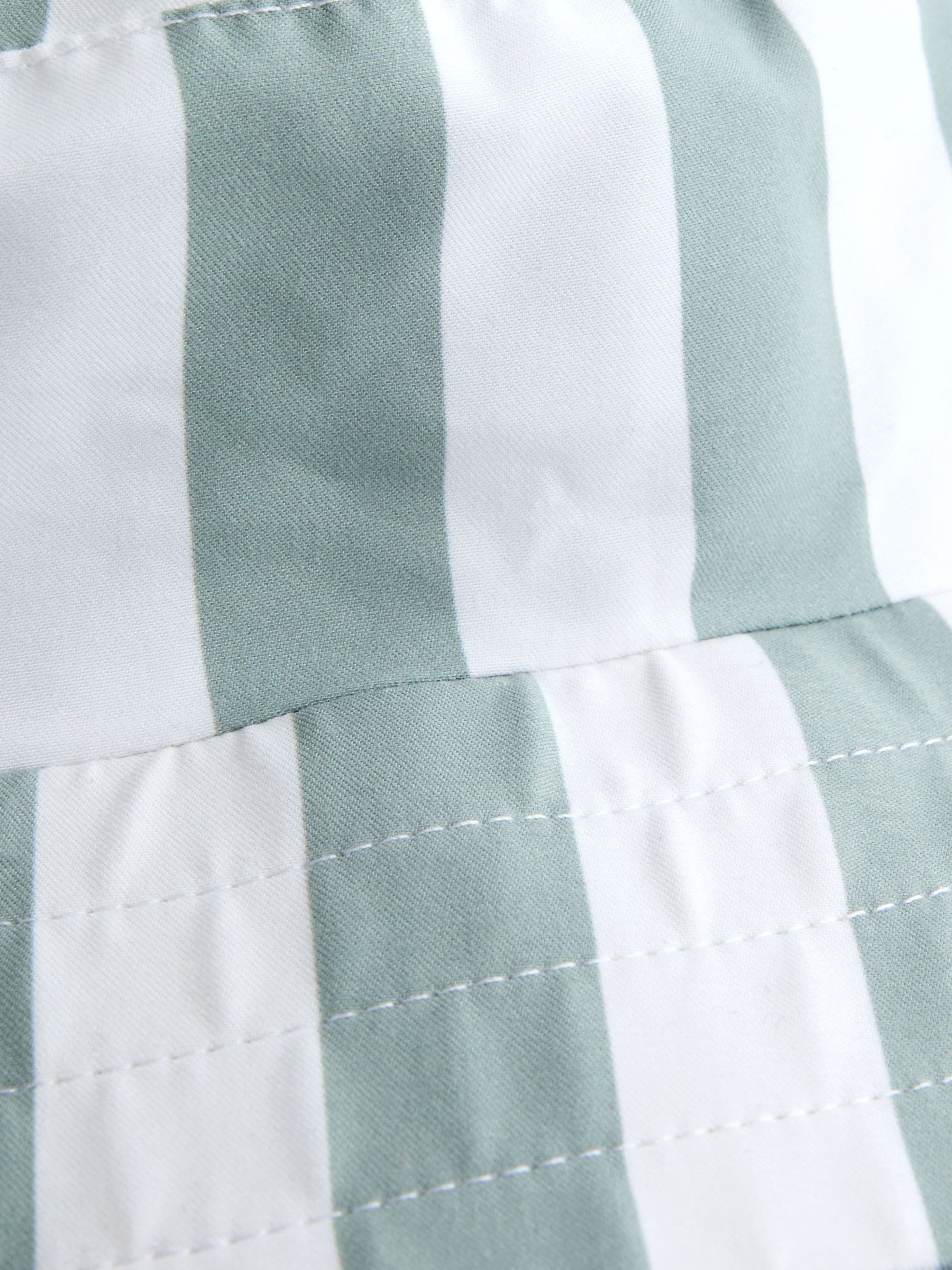 JoJo Maman Bébé green stripe swim bucket hat, British brand