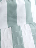 JoJo Maman Bébé green stripe swim bucket hat, British brand