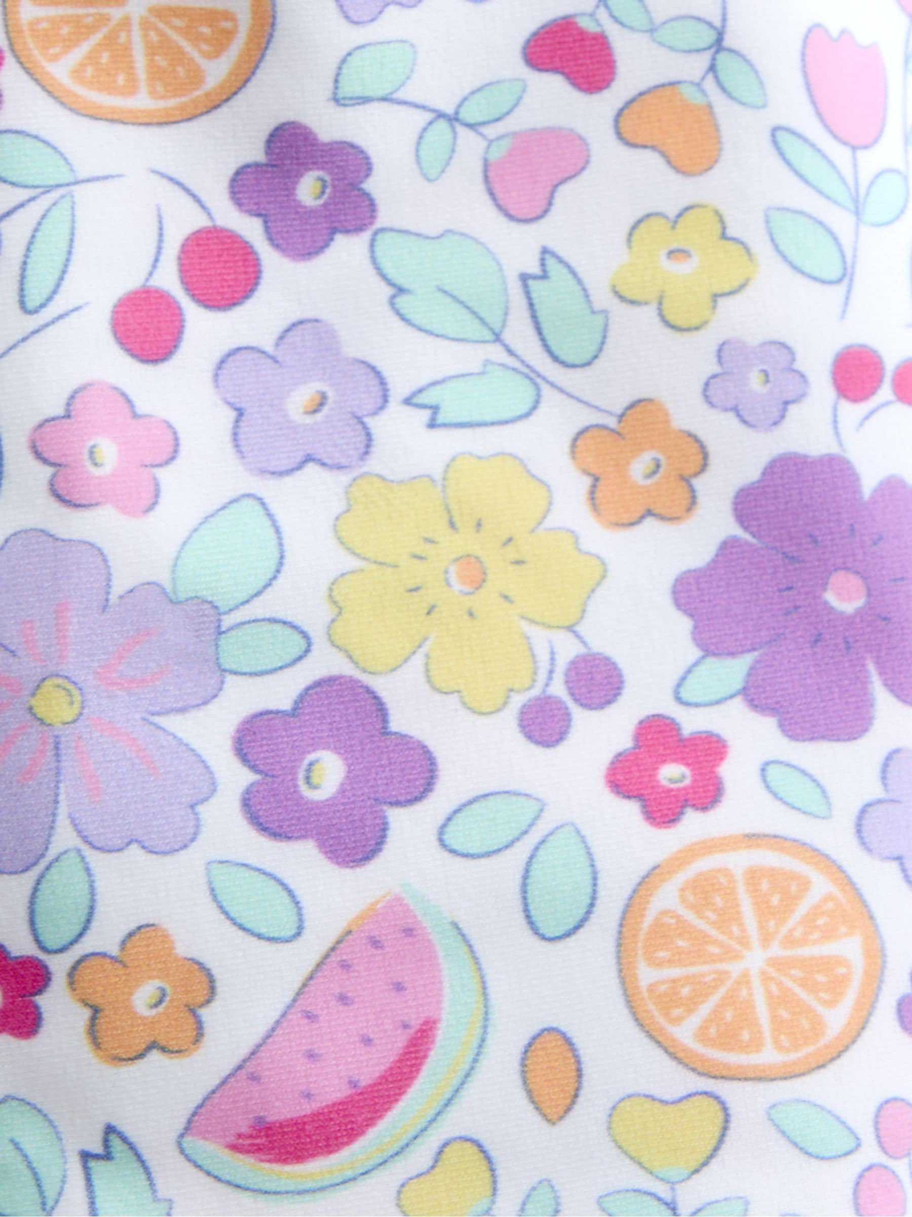 JoJo Maman Bébé lilac fruit ditsy UV sun protection swim hat - British product