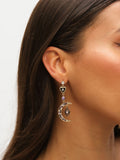 Mood Multi Colour Crystal Mismatch Celestial Earrings imported from the UK