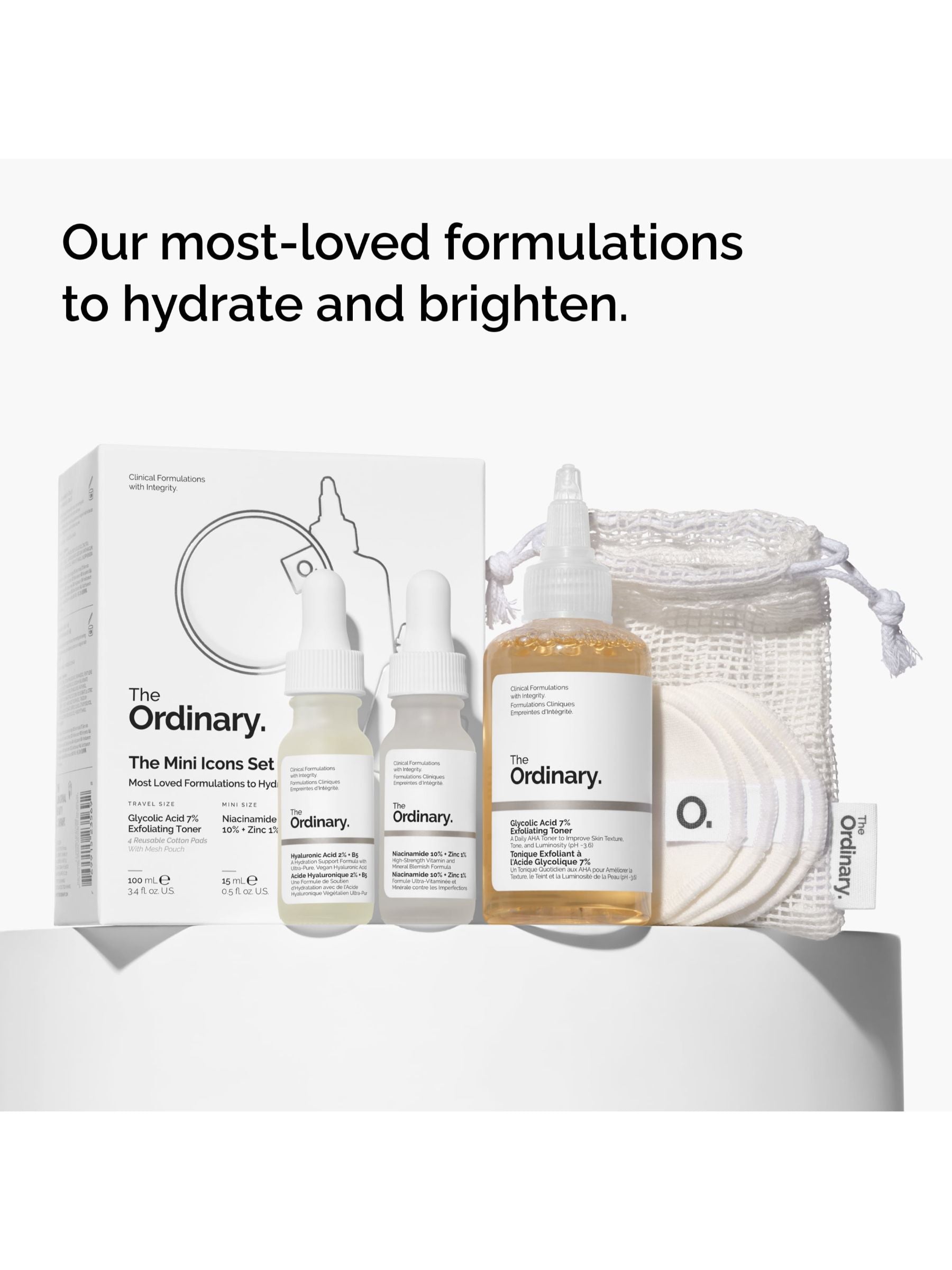 The Ordinary Mini Icons gift set 3-piece (British brand)