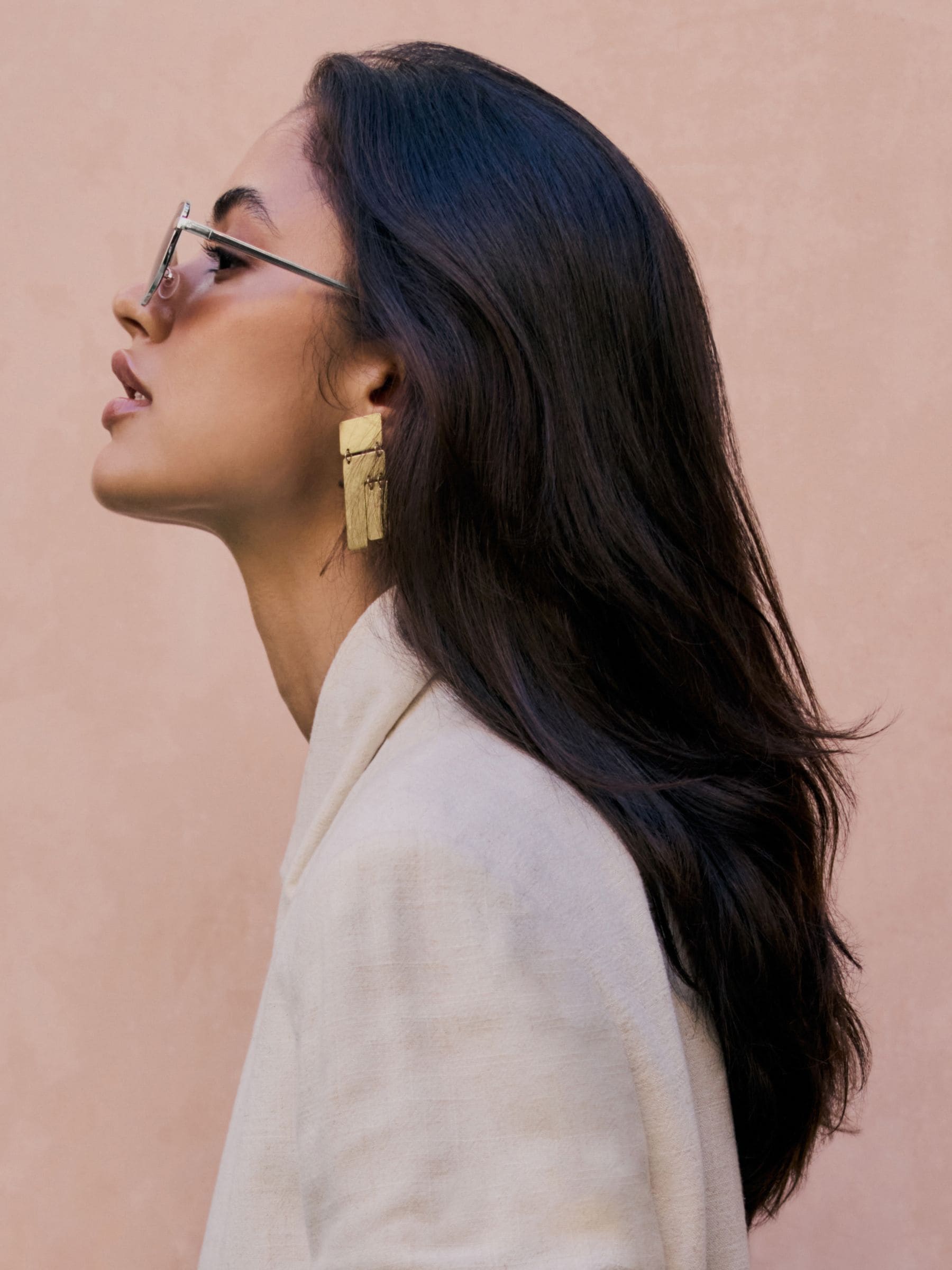 Friends Like These black slim metal frame sunglasses, imported from the UK