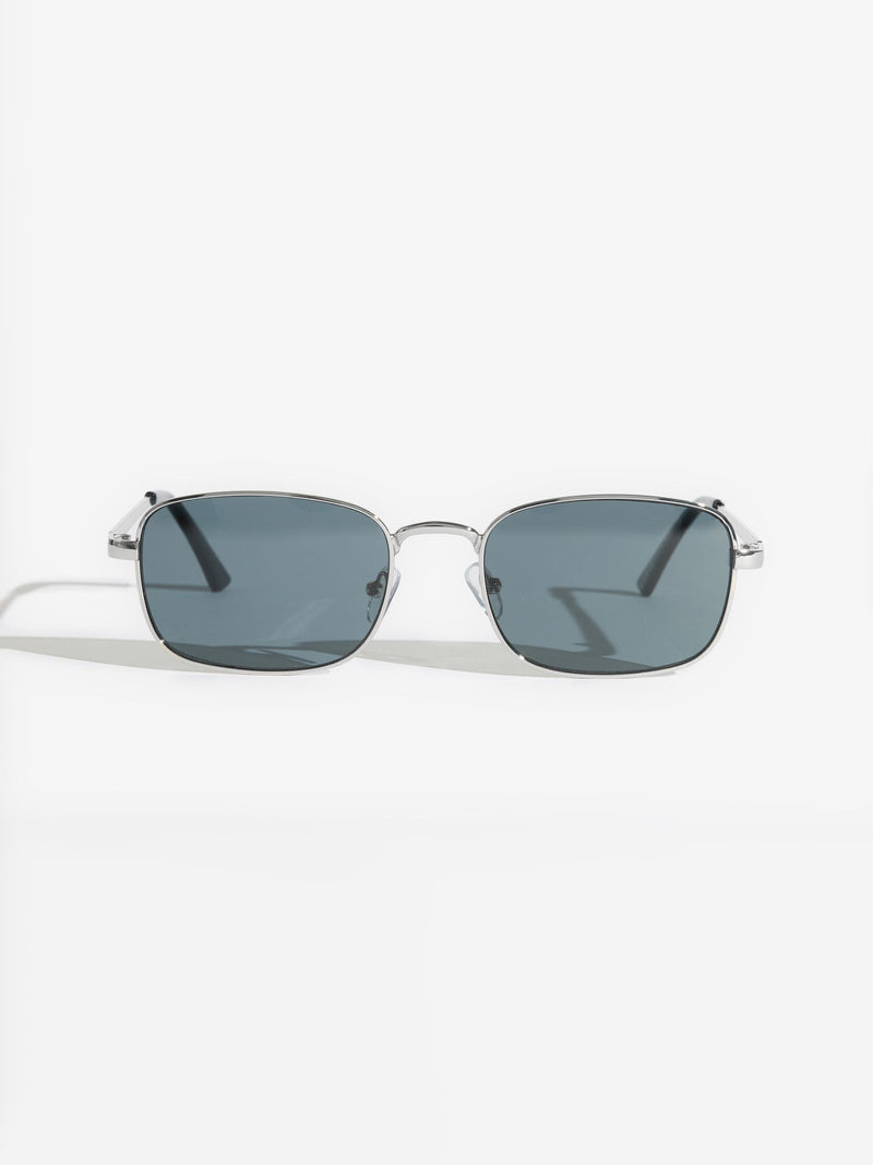 Friends Like These black slim metal frame sunglasses, imported from the UK