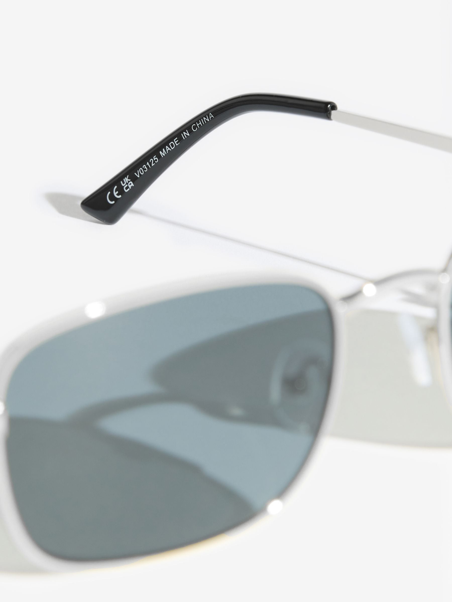 Friends Like These black slim metal frame sunglasses, imported from the UK