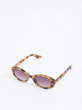 Love & Roses brown slim cateye sunglasses, UK version
