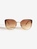Love & Roses cat eye gold metal frame sunglasses (British brand)