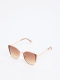 Love & Roses cat eye gold metal frame sunglasses (British brand)