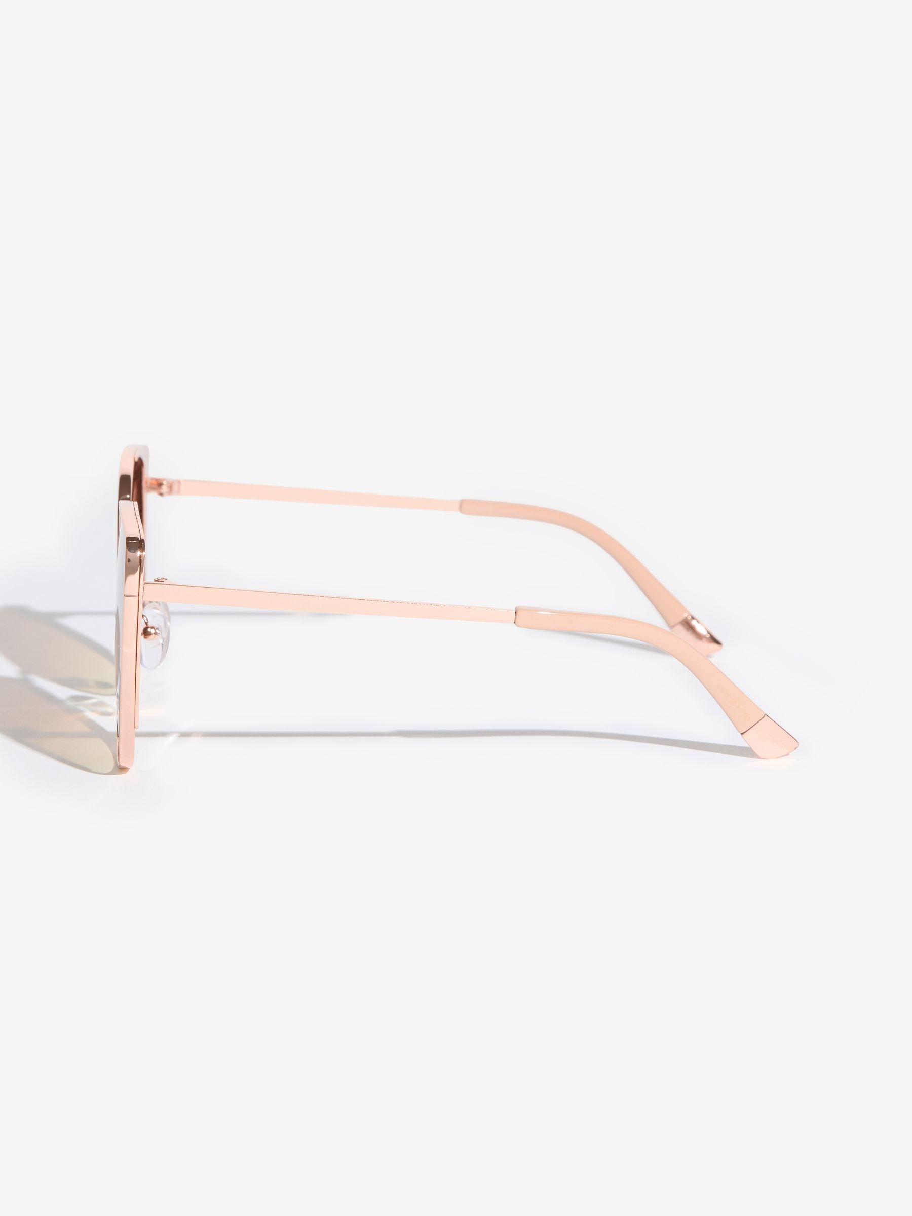 Love & Roses cat eye gold metal frame sunglasses (British brand)
