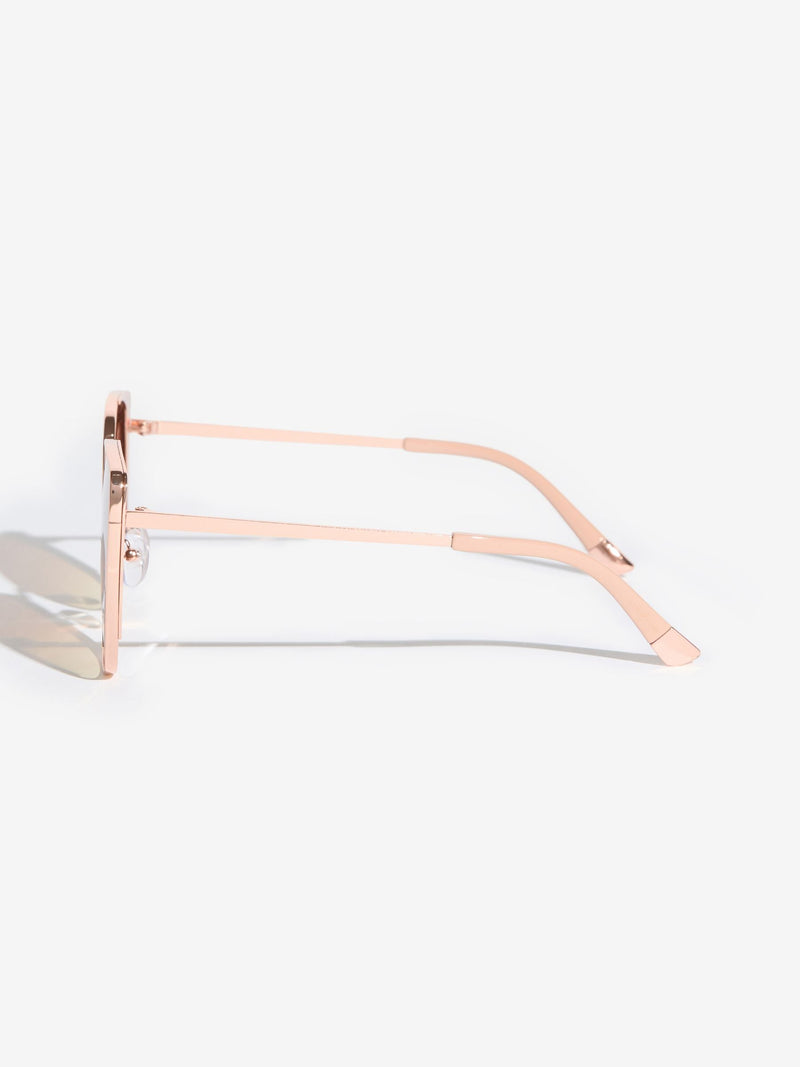 Love & Roses cat eye gold metal frame sunglasses (British brand)