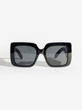 Friends Like These black chunky oversized square sunglasses, imported from the UK