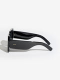 Friends Like These black chunky oversized square sunglasses, imported from the UK