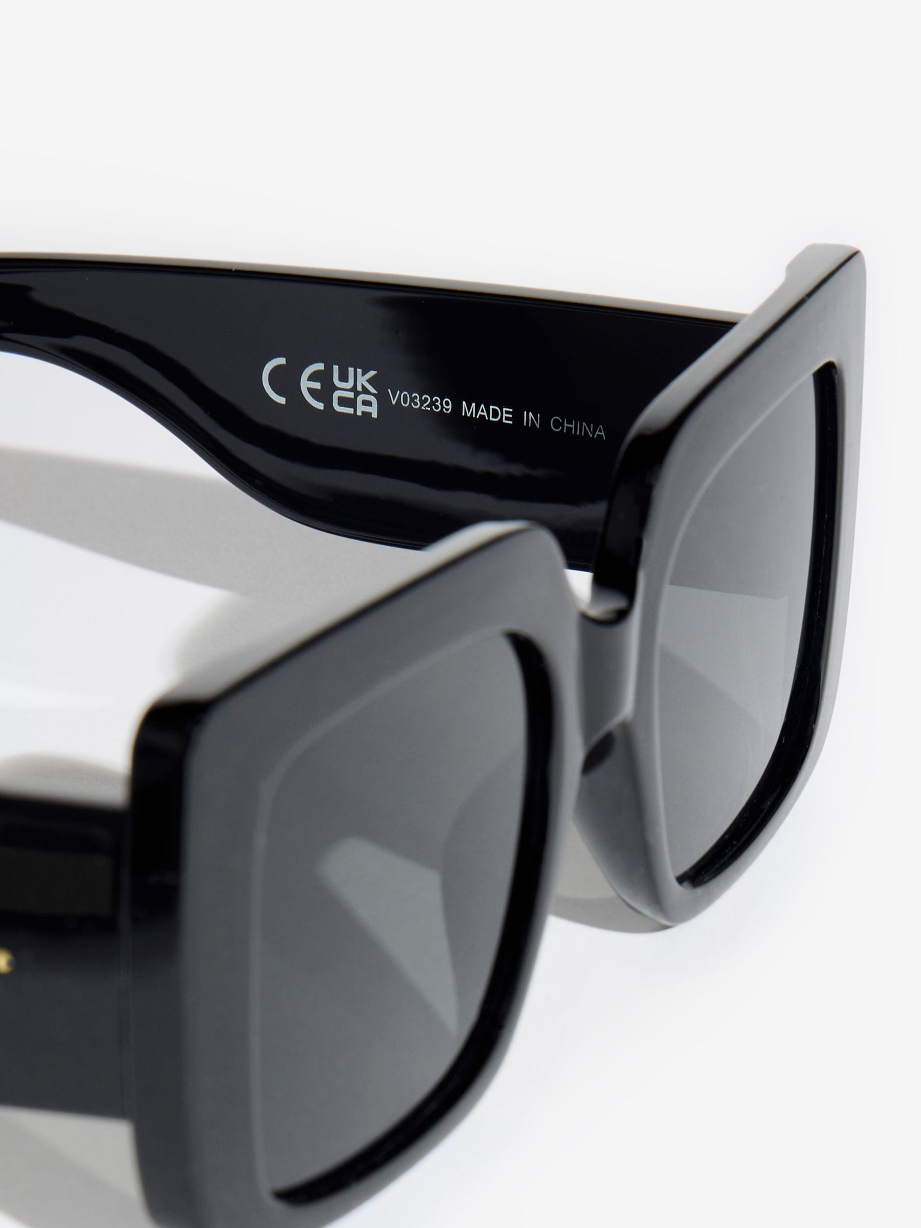 Friends Like These black chunky oversized square sunglasses, imported from the UK