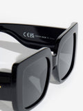 Friends Like These black chunky oversized square sunglasses, imported from the UK